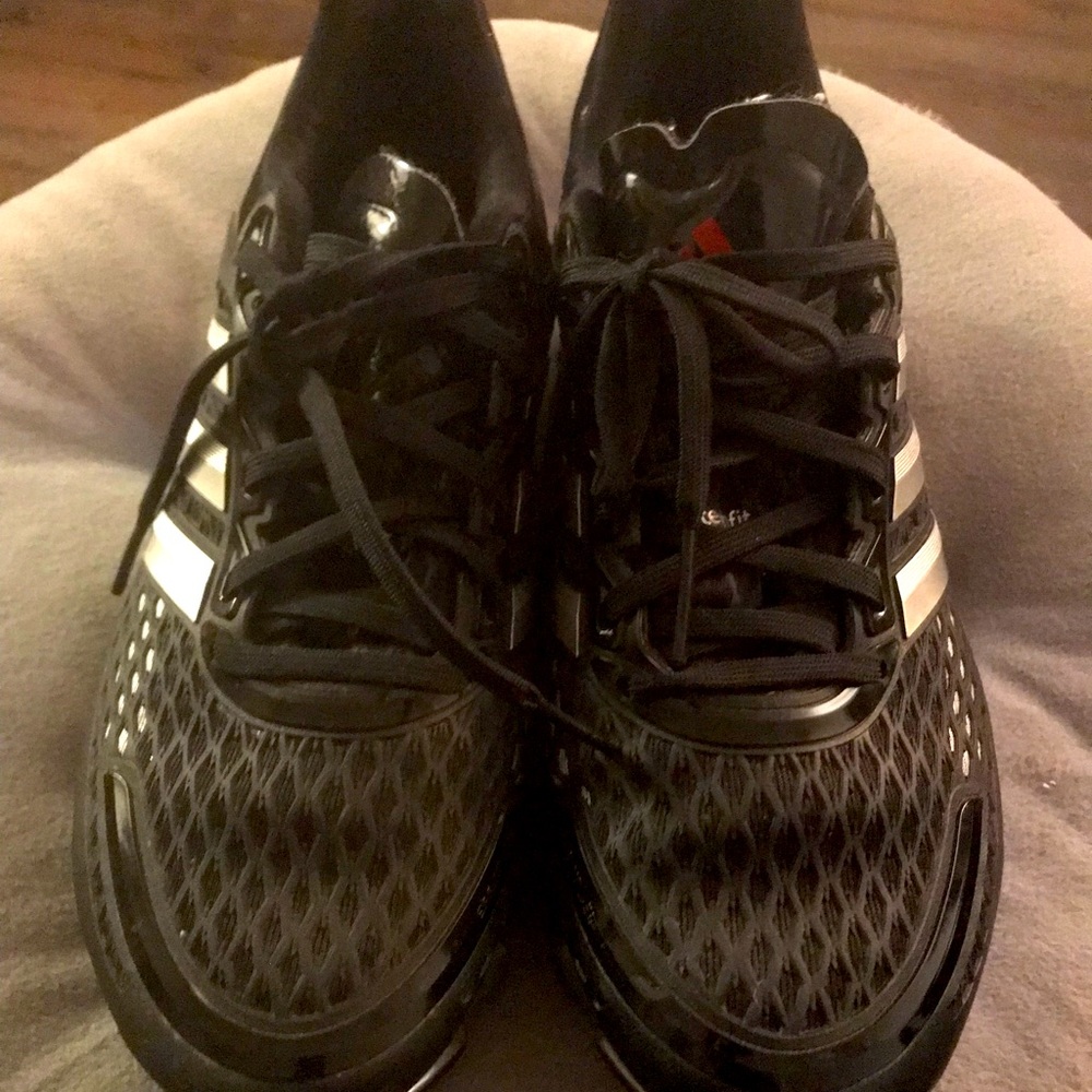 Adidas Spring Blade gym shoes.